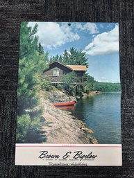 Vintage 'Summer Haven' Brown & Bigelow Mid-Century Advertising Poster