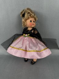 Ginny Doll - Pink Part Dress With Black Shawl