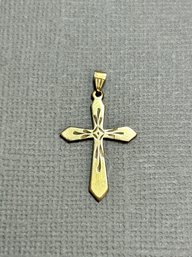10K Yellow Gold Filled Cross Pendant