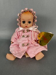 Effanbee Doll With Pink Coat & Hat