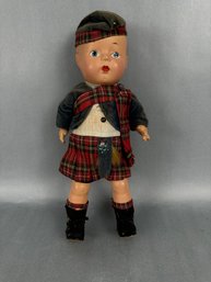 Bisque Doll With Scottish Kilt - Canada
