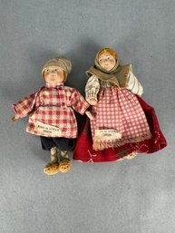 Vintage Small Russian Couple - Made In Soviet Union