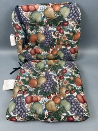 2 Floral Chair Cushions.