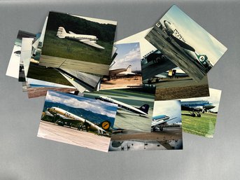 Lot Of Vintage Passenger Plane Color Photographs