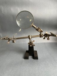 Helping Hands Soldering Magnifying Glass Stand