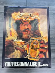 Vintage Rainier Beer Poster Your Gonna Like It Maybe