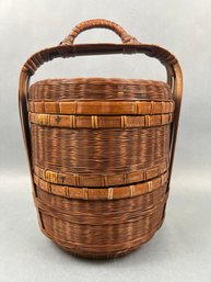 Asian Divided Picnic Basket.