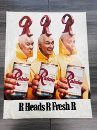Vintage Rainier Beer Poster R Heads R Fresh