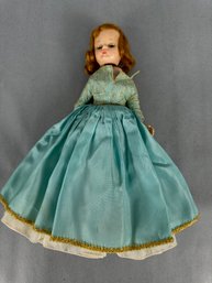 Doll With Fancy Blue Dress - Head Unattached