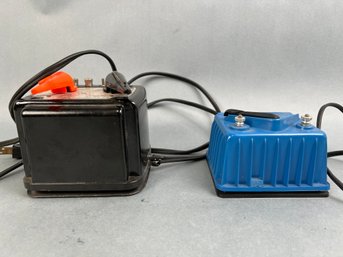 2 Lionel Transformers.