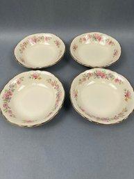 4 Homer Laughlin 5 Inch Berry Bowls.