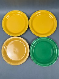4 Fiesta Ware Style 6.5 Inch Bread Plates.