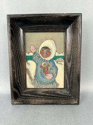 Native Alaskan Eskimo Art By P. Tuckichuk