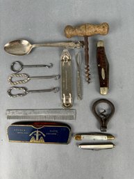 Lot Of Tools And Knives