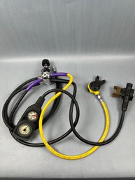 Set Of Scuba Breathing Apparatus.