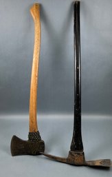 Vintage Axe And Pickaxe.
