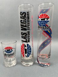 3 Racing Themed Shot Glasses.