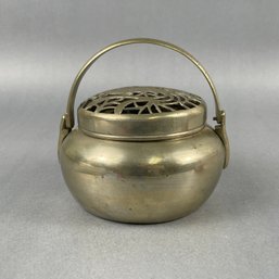 Vintage Chinese Pierced Phoenix Motif Cover Hand Warmer