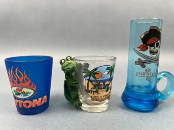 3 Florida Shot Glasses.