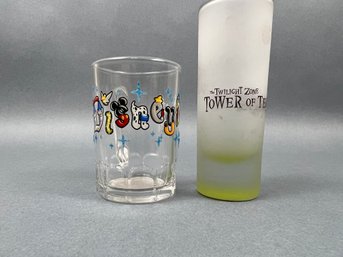 2 Disney Themed Shot Glasses.