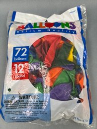 72 Round 12 Inch Balloons.