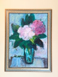 'Rhododendron' Oil On Board By Jan Samec