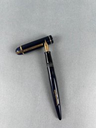 Vintage Eversharp Skyline Navy Fountain Pen - 14k Nib