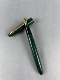 Vintage Sheaffers Green Craftsman Fountain Pen - 14k Nib