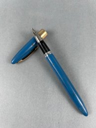 Vintage Sheaffer Statesman Snorkel Blue Fountain Pen