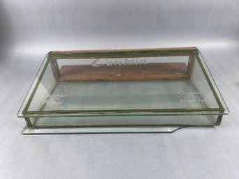 Vintage Conklin Automatic Pencil & Cresent Filler Fountain Pen Store Counter Display Cabinet
