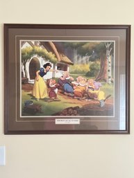 New York Graphic Society 'Snow White's Last Call For Dinner' 1947 Print -Walt Disney