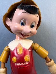Vintage Disneys Pinocchio Ideal Novelty Composition Wood Figure Jointed.