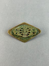Vintage Brass Brooch