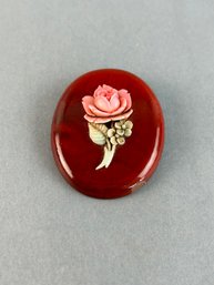 Vintage Rose Brooch