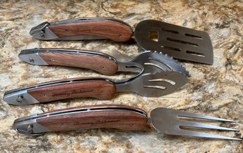Tommy Bahama 3 Piece Folding Bbq Grill Utensils