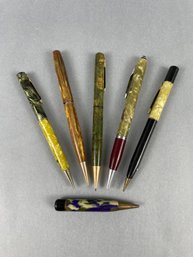 Lot Of 6 Vintage Mechanical Pencils