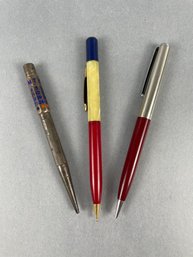 Lot Of 3 Vintage Mechanical Pencils