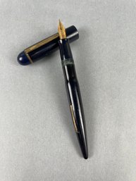 Vintage Eversharp Skyline Navy Fountain Pen - 14k Nib