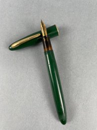 Vintage Sheaffer Craftsman Green Fountain Pen