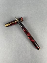 Vintage Parker Vacumatic Red Pearl Fountain Pen