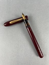 Vintage Burgundy Fountain Pen