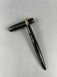 Vintage Eversharp Skyline Black Fountain Pen - 14k Nib
