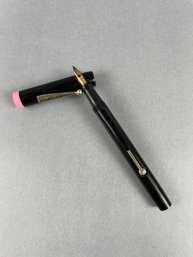 Vintage Empire Pink And Black Fountain Pen - GF Nib