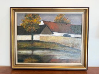 Original Oil On Board By Jan Samec