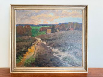 Vintage Oil On Canvas Signed By G Becker 1911
