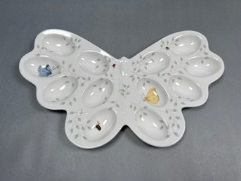 Lenox Butterfly Meadow Devil Egg Plate