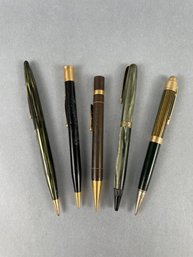 Lot Of 5 Vintage Mechanical Pencils
