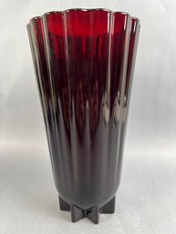 Vintage Anchor Hocking Royal Ruby Vase