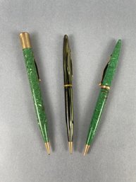 Lot Of 3 Vintage Sheaffer Mechanical Pencils