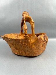 Burled Wood Basket